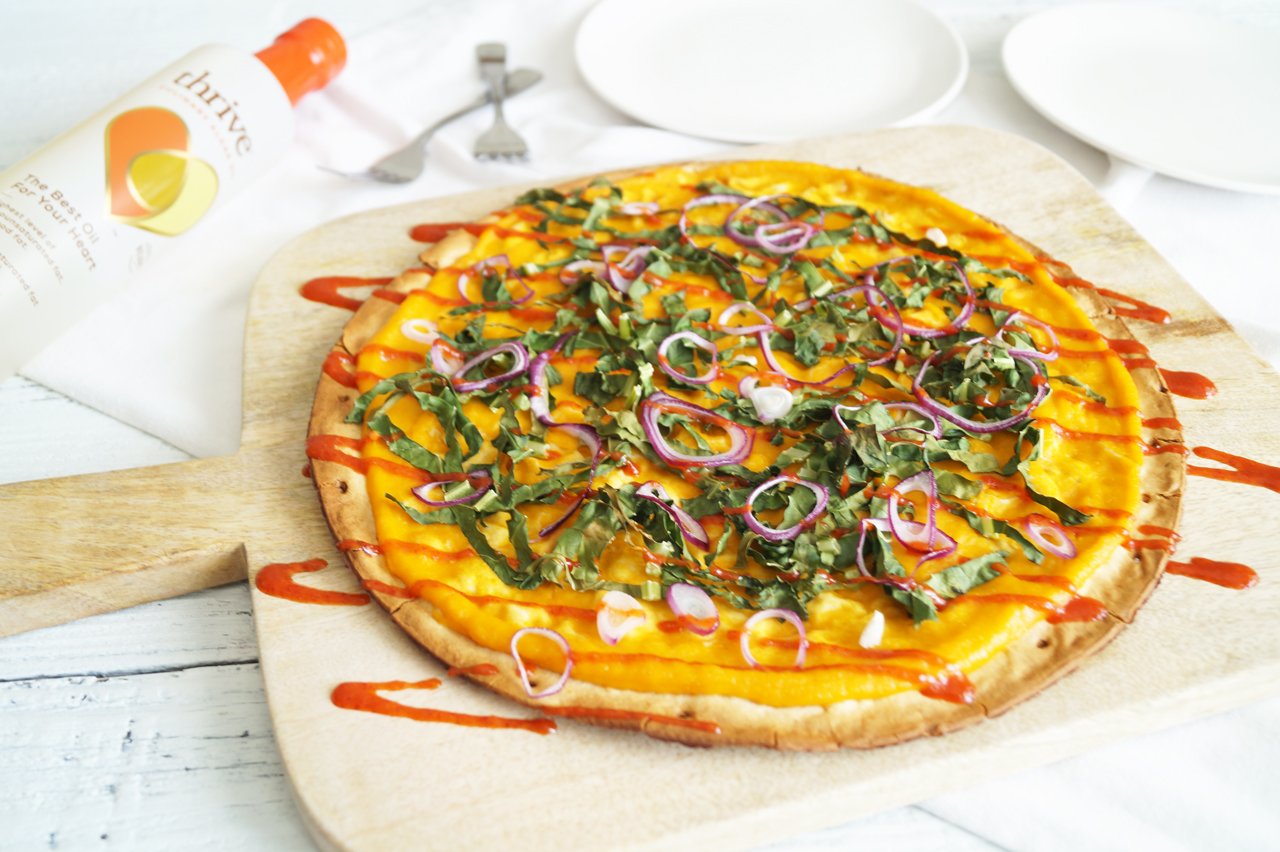 Butternut Squash Pizza | Easy, Healthy Recipe | HealthyGroceryGirl.com